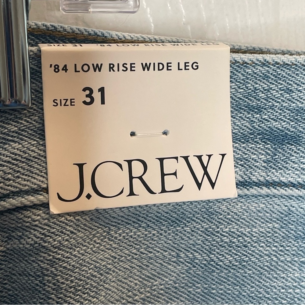 J. Crew '84 Low-Rise Wide-Leg Jean Preppy Academia CN821 in Synniva Wash 31 - Picture 10 of 16